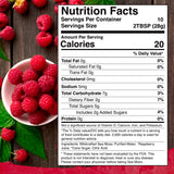 Gel d’algues irlandaises WELLNESS LABSRX framboise dans un smoothie nutritif.