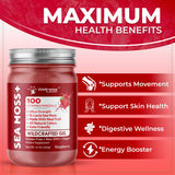Gel d’algues irlandaises WELLNESS LABSRX framboise ajouté au yaourt.