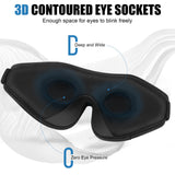 Masque WellSync anti-lumière avec design nez pour une occultation renforcée.