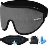 WellSync Masque Yeux 3D Contour, confort sans pression pour un sommeil profond.