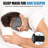 WellSync Bouchons d'oreilles inclus pour un sommeil silencieux en voyage.