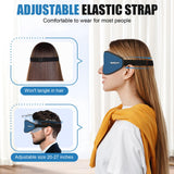 Mousse mémoire douce WellSync pour un confort sans pression autour des yeux.