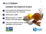 WellTaken Ashwagandha citron-lavande mélange vegan sans sucre ajouté