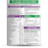 Wellteen Her Plus – capsules oméga-3 DHA/EPA soutiennent concentration et vision.