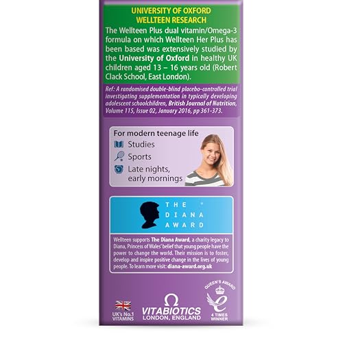 Wellteen Her Plus – vitamine D3 800 UI et vitamine C soutiennent l’immunité.