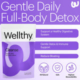 Wellthy Detox: capsules quotidiennes faciles à prendre pour digestion.