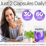 Wellthy Detox: extrait de pissenlit soutient les fonctions digestives.