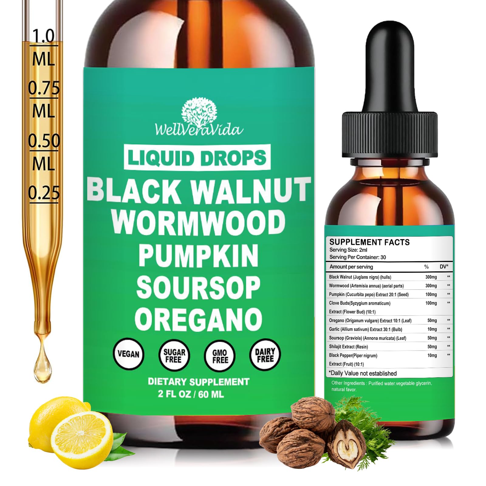 WellVeraVida armoise liposomal : gouttes pour soutenir la digestion et le confort intestinal.