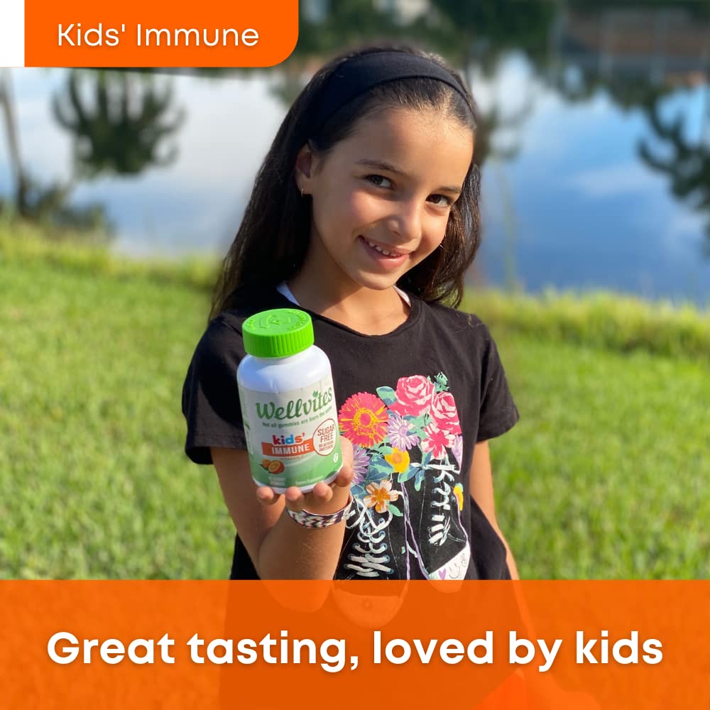 Vitamine C 80 mg, deux gommes par jour pour Wellvites Immunité Enfants.