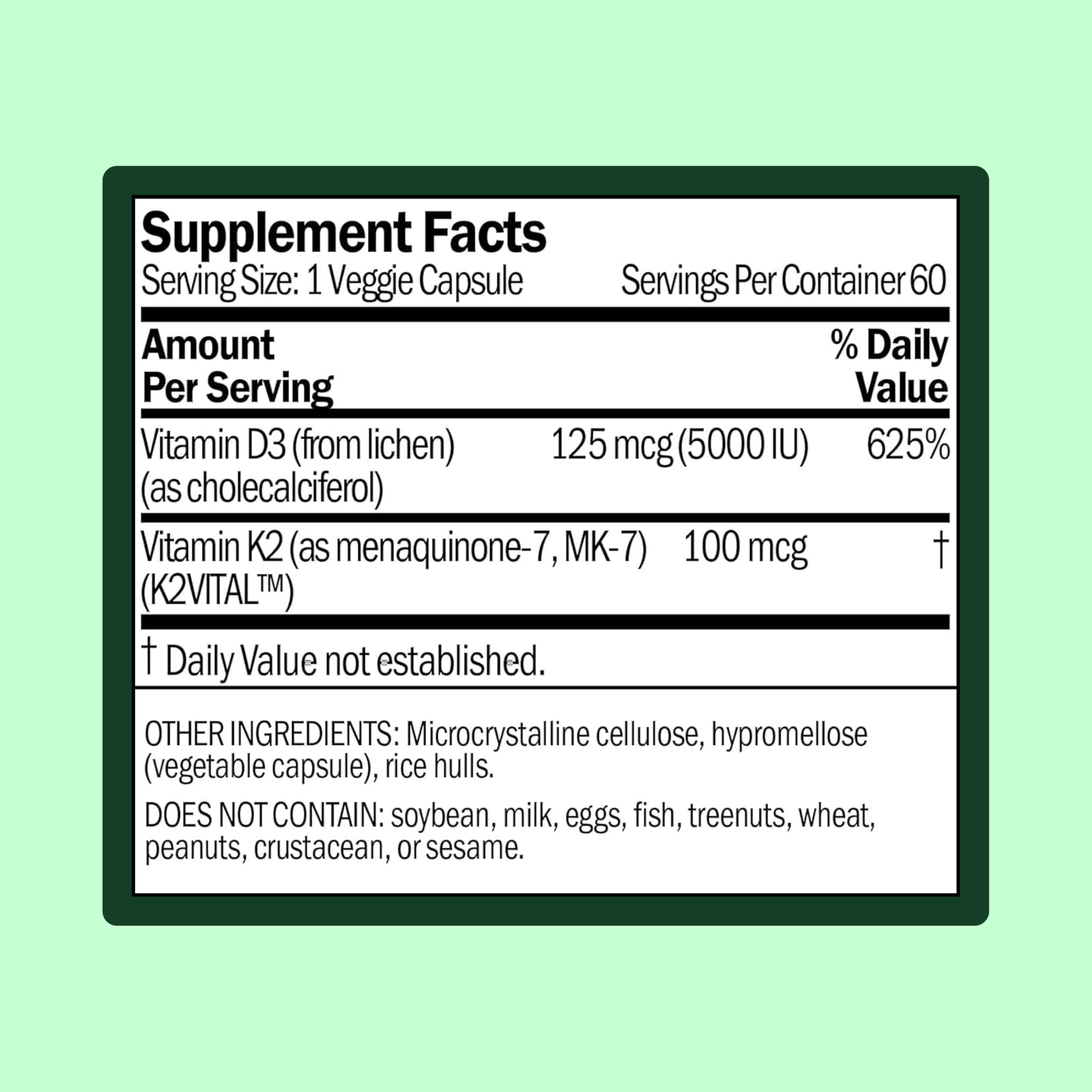 WellWithAll Vitamine D3 et K2: bouteille ouverte prête à l’emploi