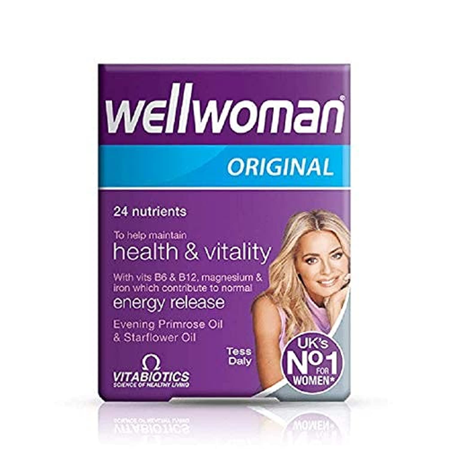 Wellwoman: bouteille de comprimés prête à l'emploi pour le quotidien des femmes actives.