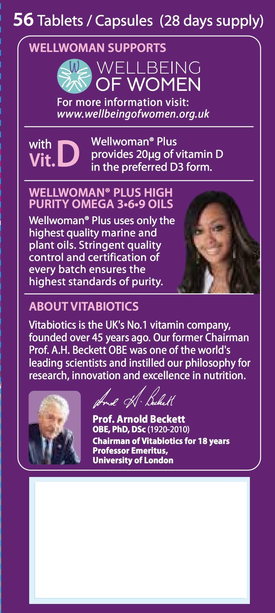 Wellwoman Plus – 22 micronutriments, formulation complète pour le bien-être.