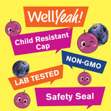 WellYeah gommes au fer pour enfants – ingrédients naturels sans gluten et sans OGM.