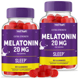 WellYeah mélatonine gommes: bouteille 2-paquets, idéal pour une routine nocturne pratique.
