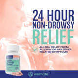 WelMATE Allergy Relief flacon 100 comprimés, solution portable pour vos déplacements