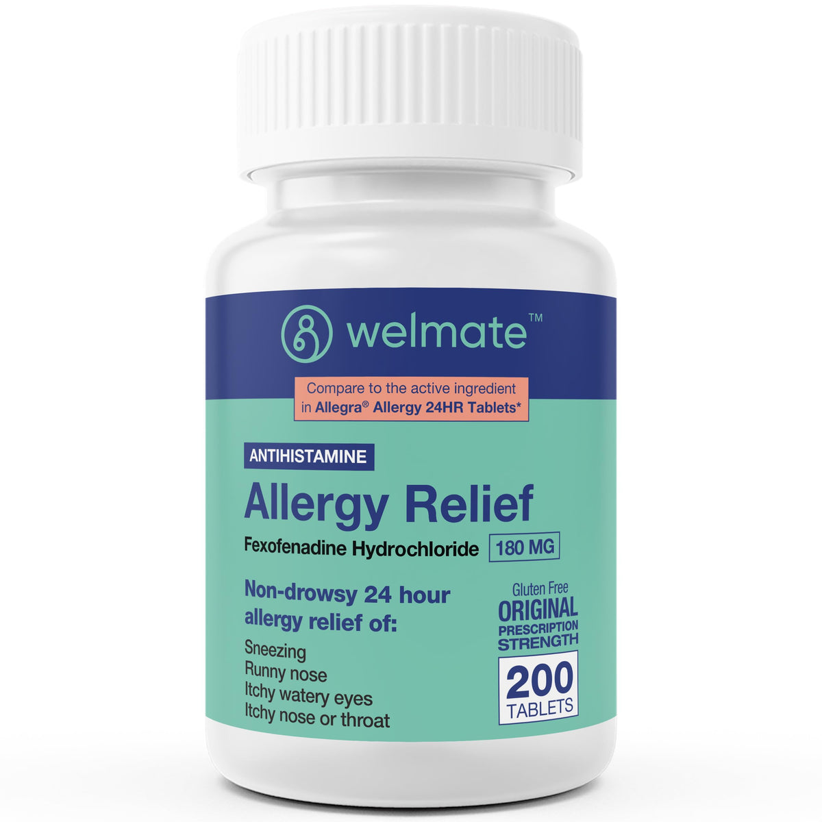 WELMATE comprimés allergie emballage du flacon soulage éternuements et nez qui coule