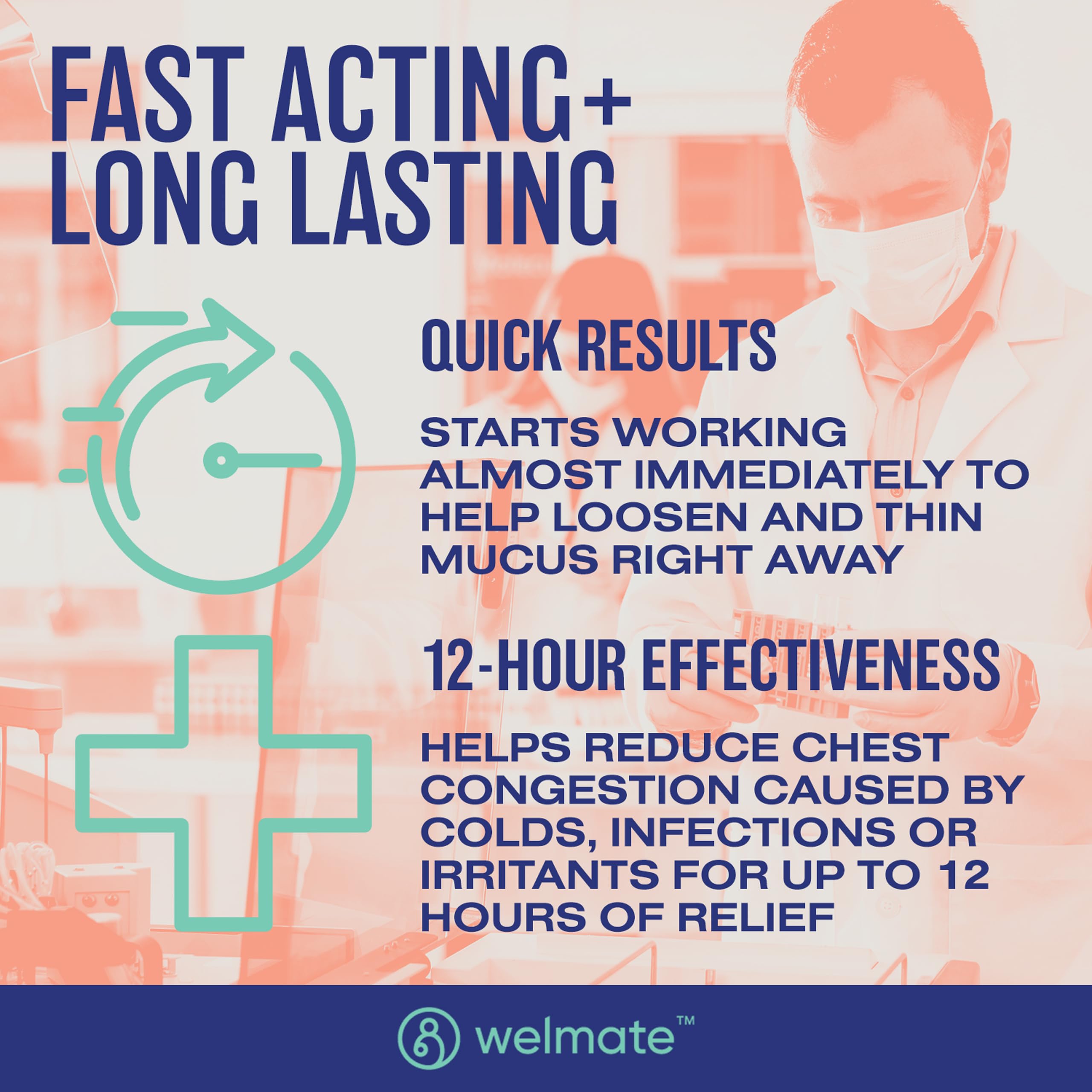 WelMate consignes d'utilisation – dosages simples avec un grand verre d'eau.