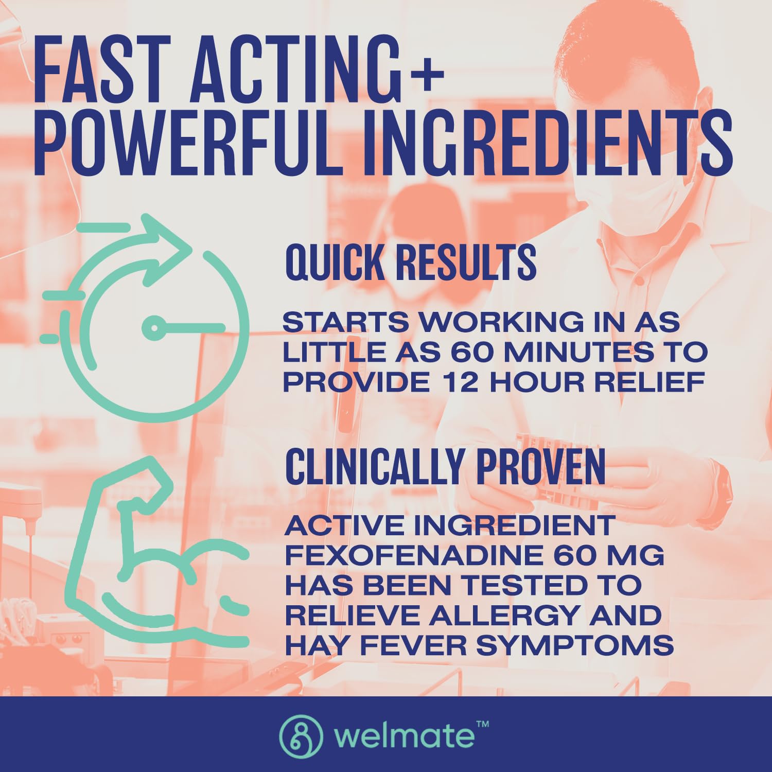 WELMATE dosage 12 heures: convient pour adultes et enfants de 12 ans et plus.