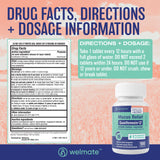Welmate emballage tablettes mucus relief, visuel clair et accessible.