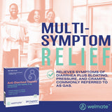 Étiquette Welmate indiquant Loperamide 2 mg et dosage.