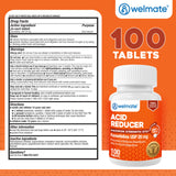 WELMATE Famotidine 20 mg – boîte ouverte montrant les comprimés.