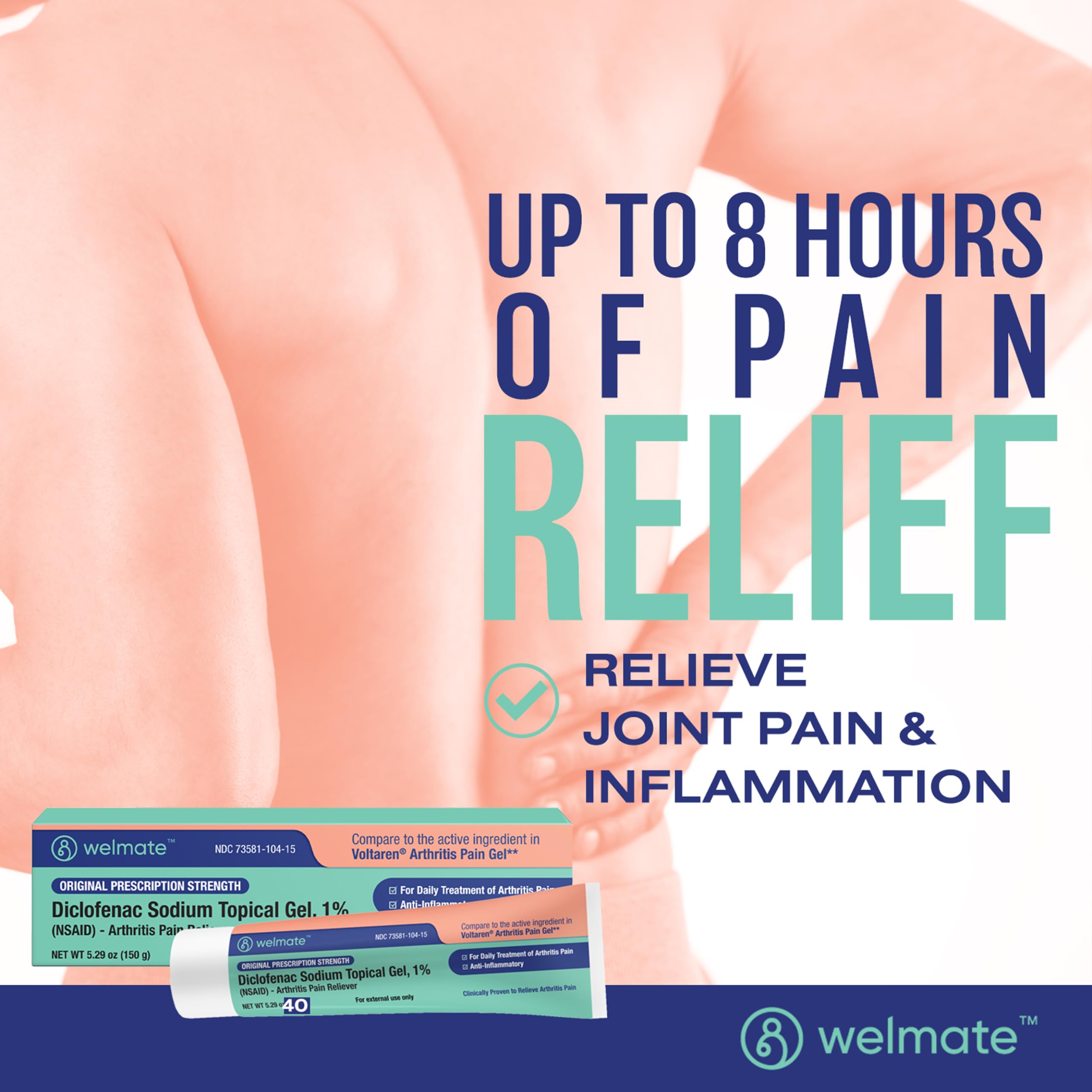 Welmate Gel Diclofénac 1% : soulagement rapide grâce à l’action topique