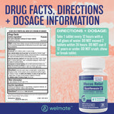 Welmate Guaifenesin 1200 mg: tablettes, action rapide sur le mucus.