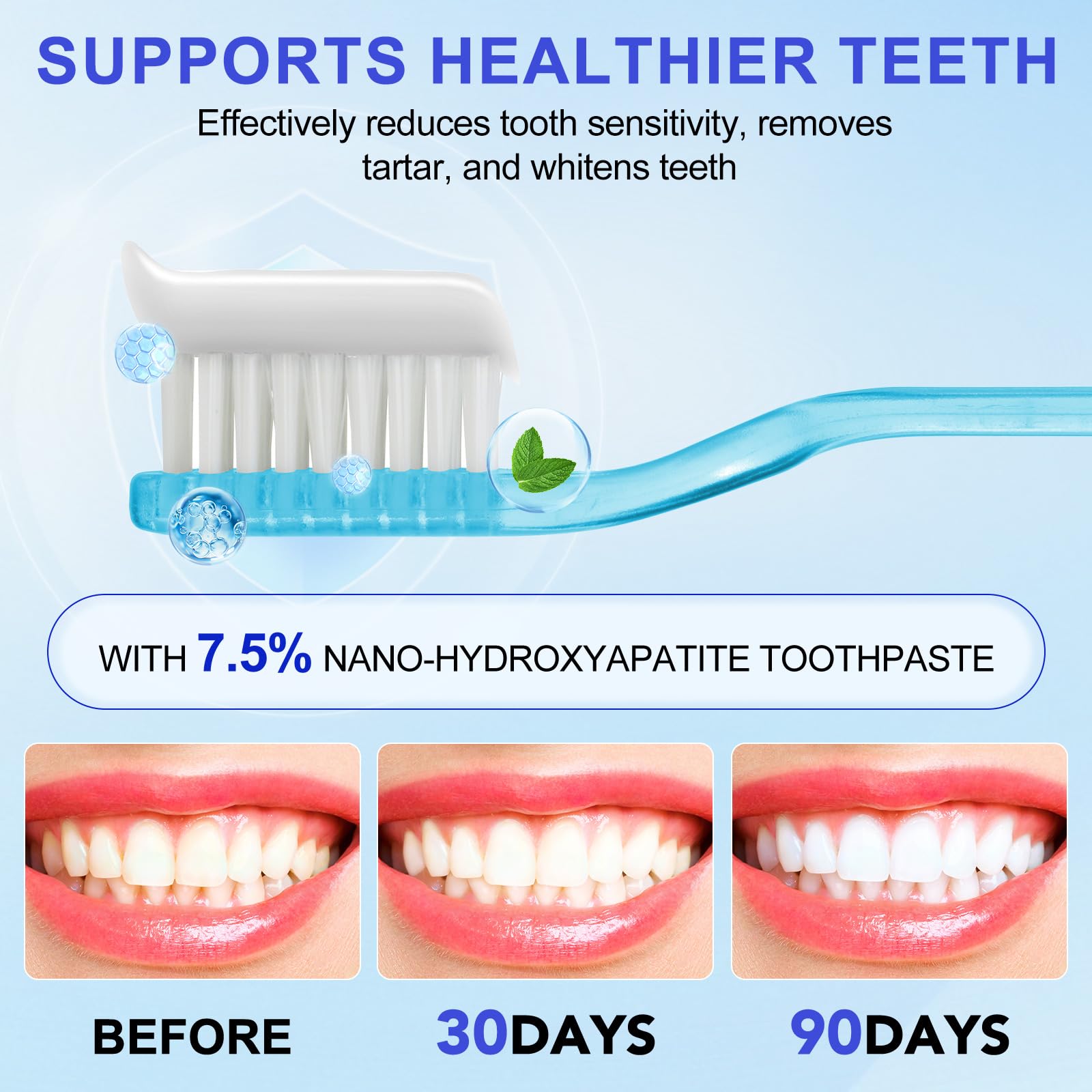 WELOSUER dentifrice nettoyage profond — action nettoyante quotidienne pour une sensation de propreté