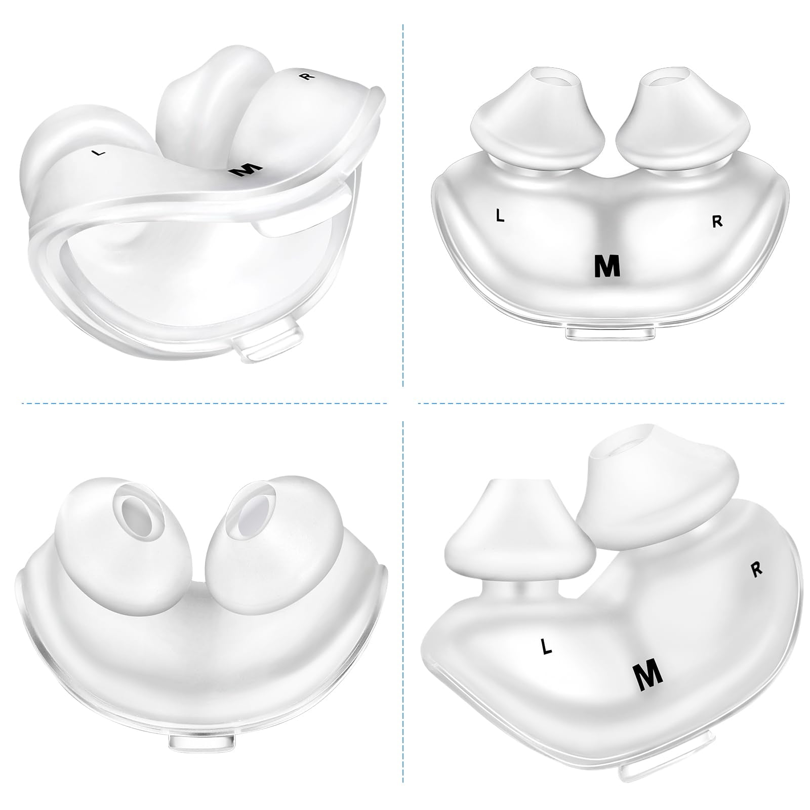 Wendycare coussin nasal AirFit P10, taille M, lot de 2 pièces pour un ajustement sûr