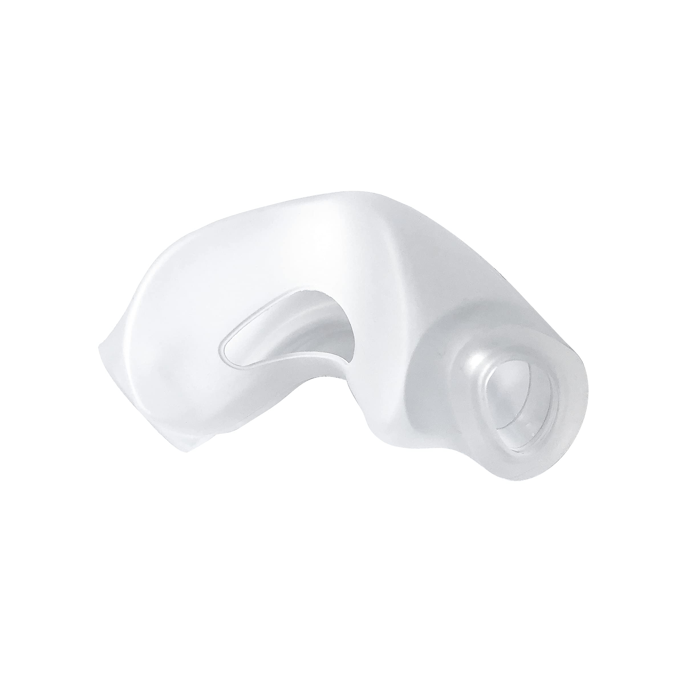 Détail en silicone doux Wendycare, coussin nasal DreamWear, précision et douceur.