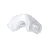 Détail en silicone doux Wendycare, coussin nasal DreamWear, précision et douceur.