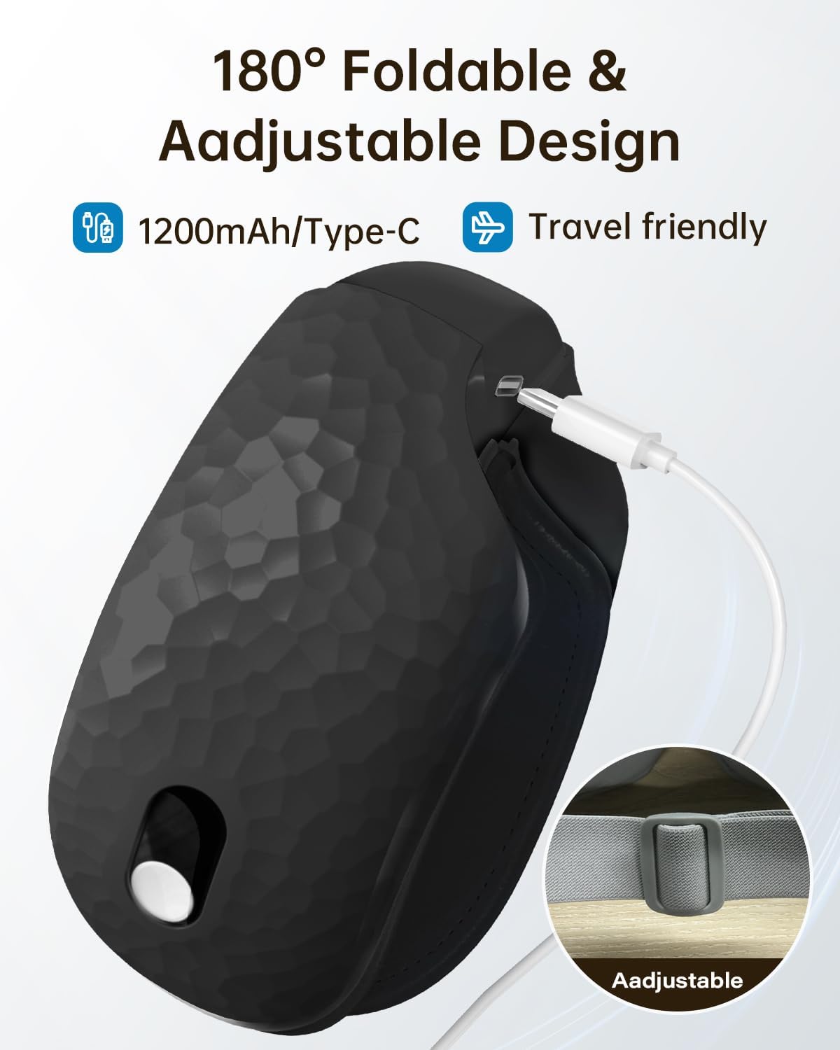 Masque yeux WERTYI compact et pliable idéal pour voyage.