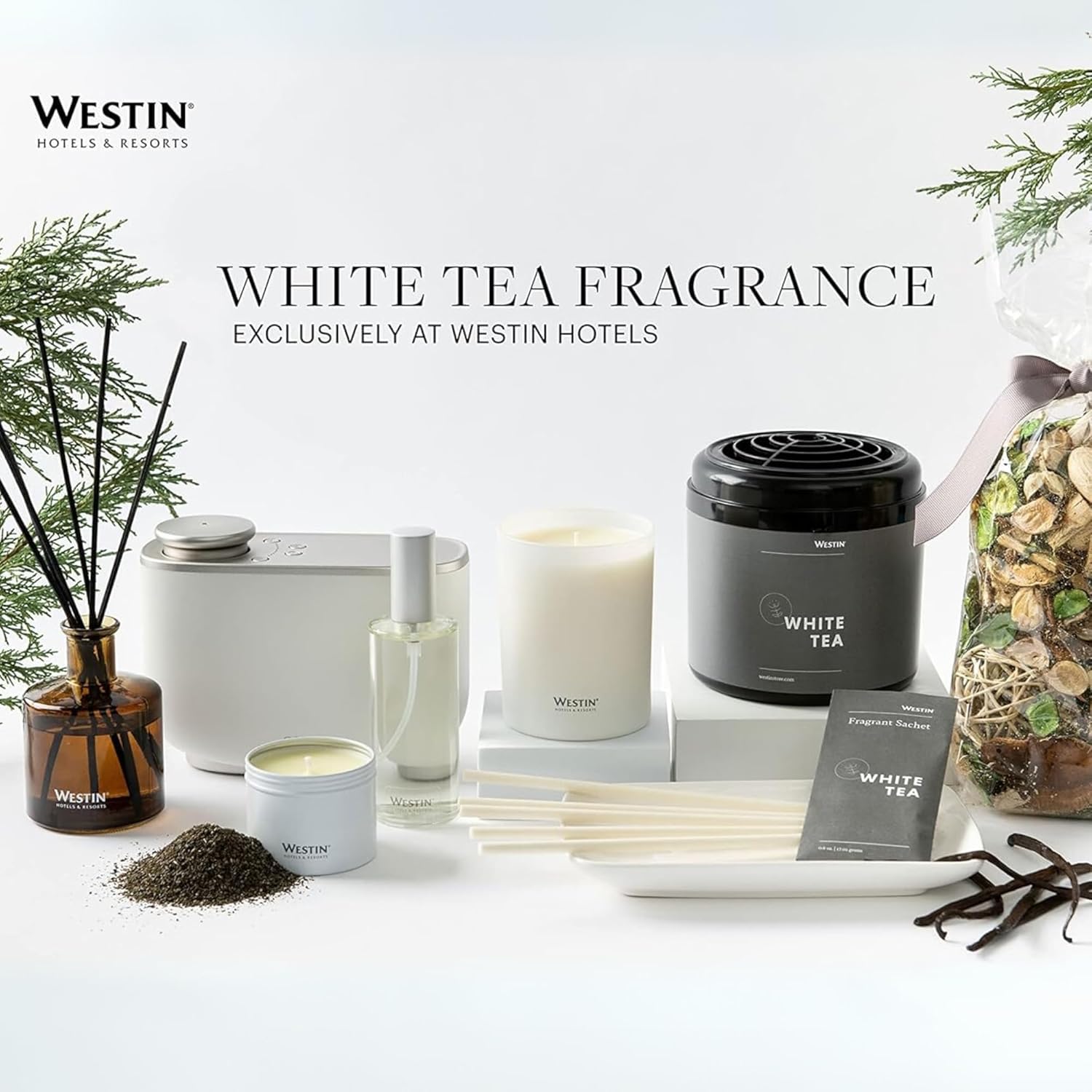 Westin Diffuseur Thé Blanc: usage facile à la maison pour une ambiance relaxante.