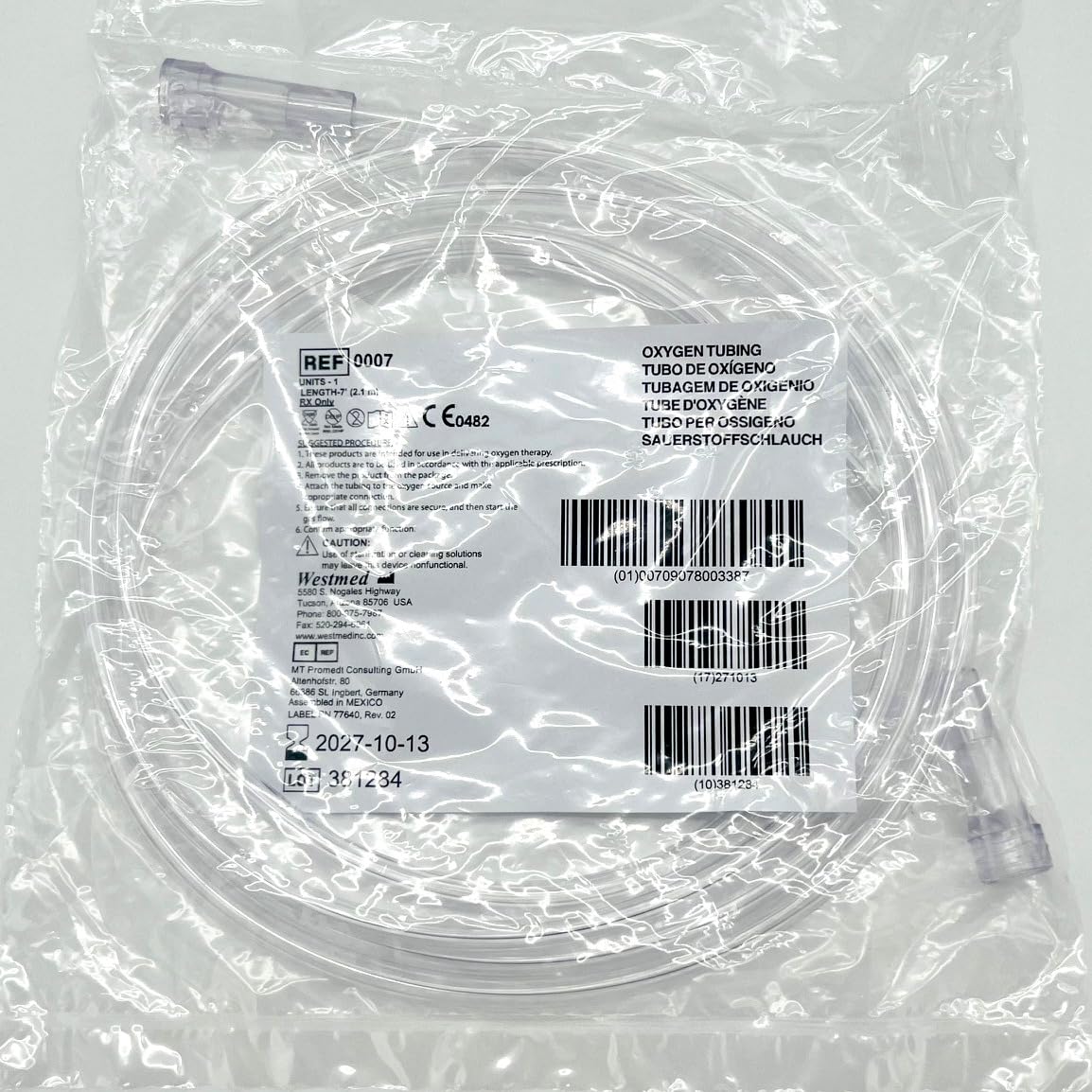 Westmed sans latex et sans DEHP pour confort