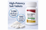 Tablettes chlorure de sodium Westminster avec rainure centrale facilitant le dosage