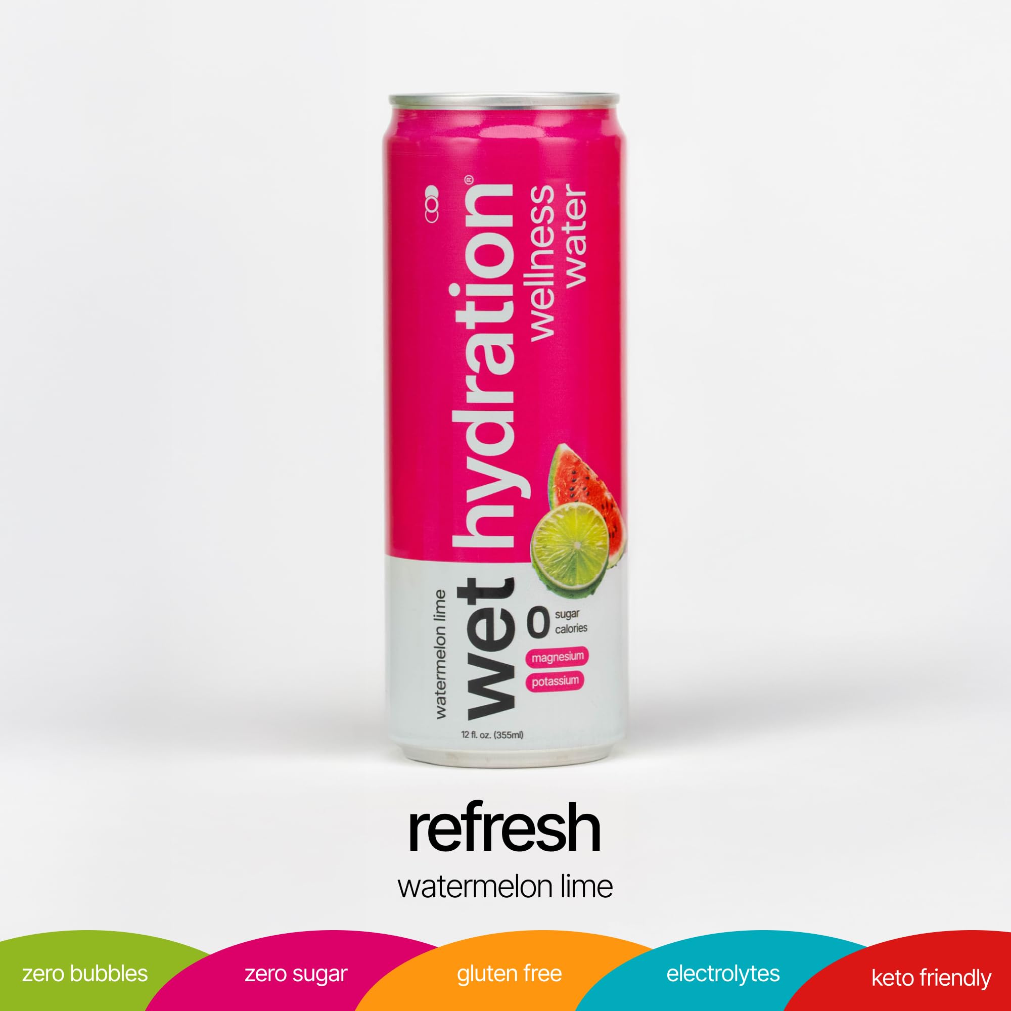 Gros plan sur Wet Hydration liquide pastèque-citron-vert saveur naturelle
