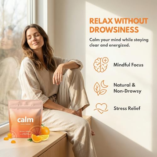 WGYPEU Feel Calming Gummies – texture moelleuse et couleur mandarine apaisante