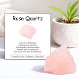 WHAL&YUNE quartz rose brut, pièce centrale pour grille de cristaux.