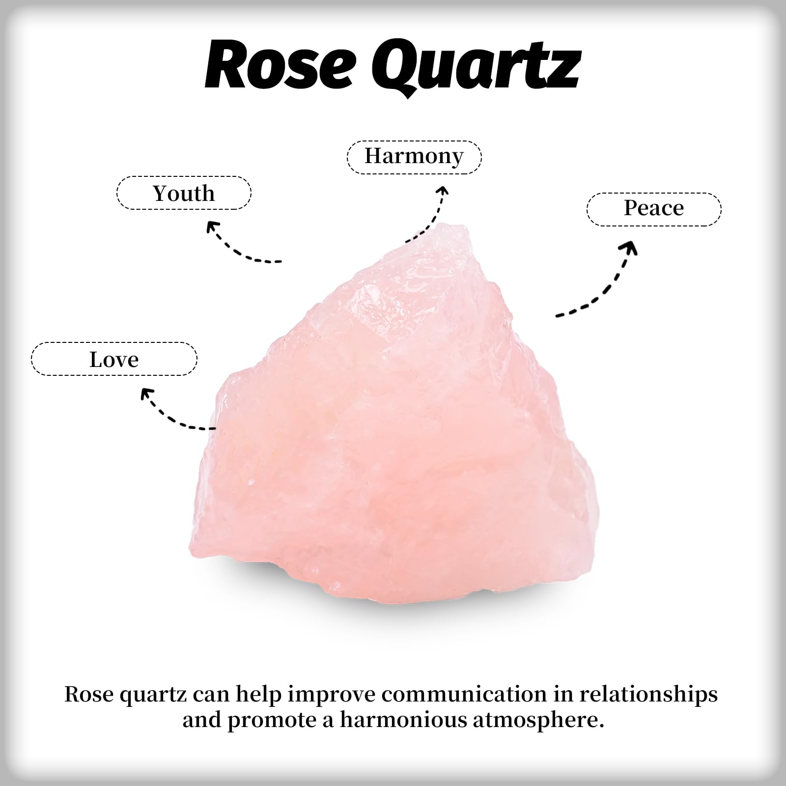 WHAL&YUNE rose quartz brut en méditation, favorise concentration et calme.