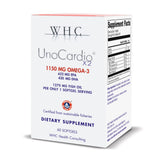 WHC UnoCardio X2 : bouteille d huile de poisson, oméga-3 pour quotidien actif.