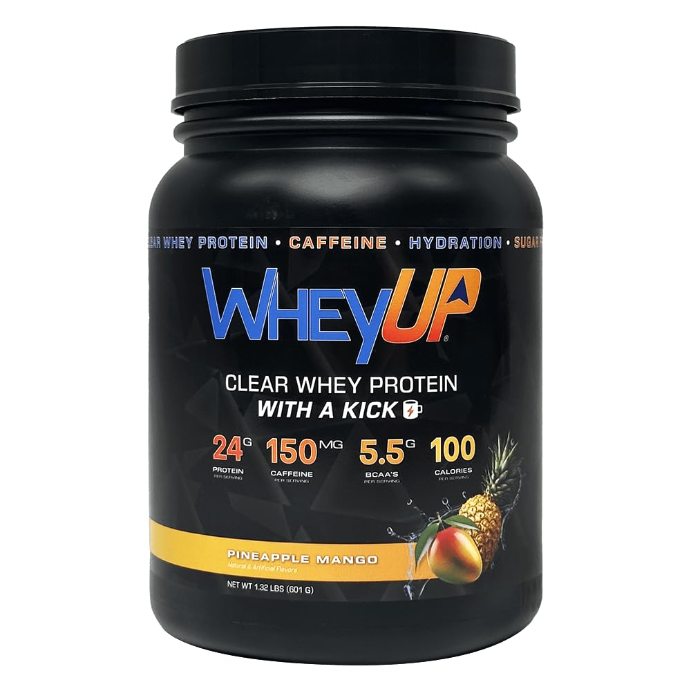 WheyUP Clear Whey Isolate versement: boisson protéinée claire prête à consommer après l'entraînement.