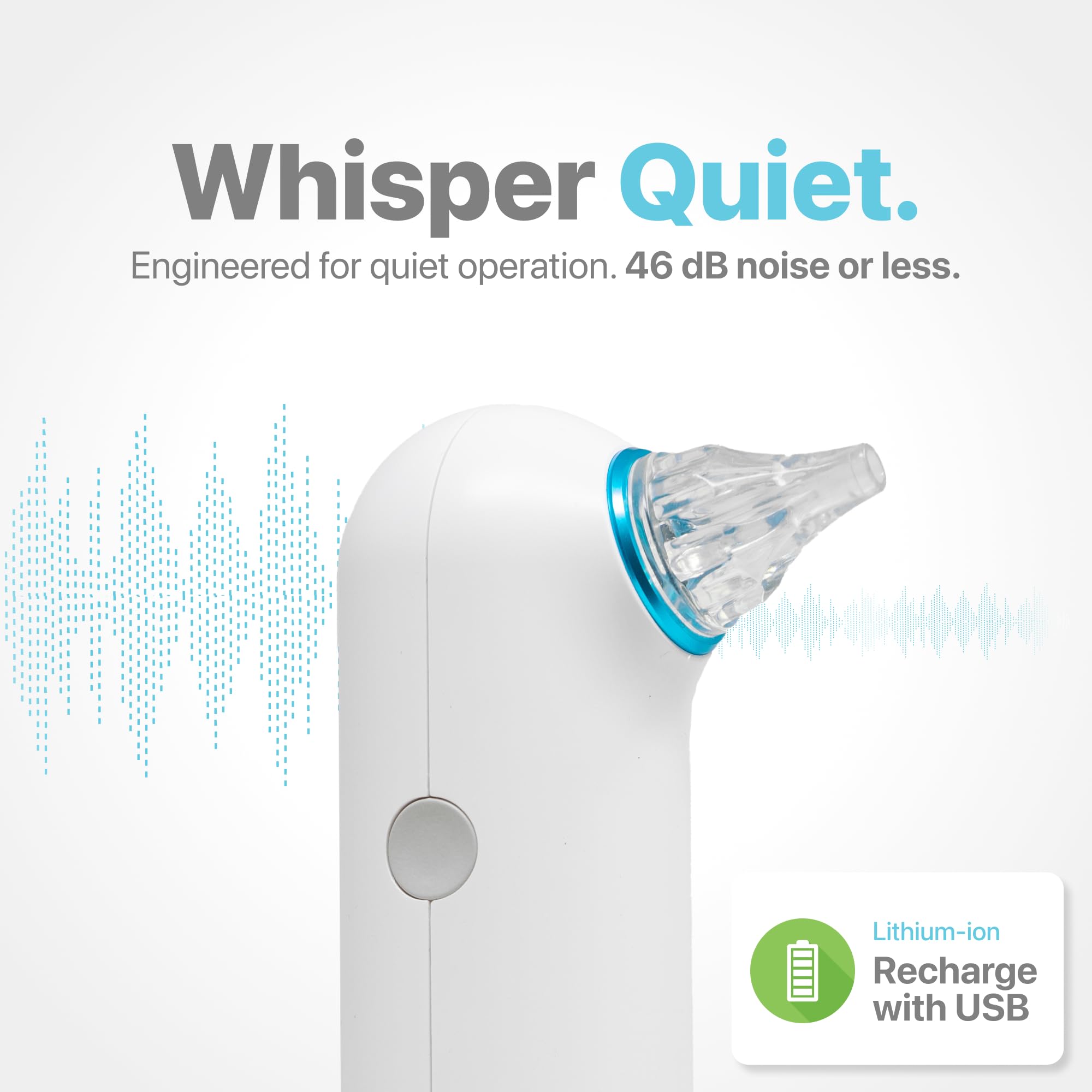 Whisper Ear Dryer portable, parfait pour le voyage et le quotidien.