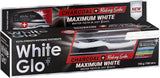 White Glo dentifrice charbon actif et bicarbonate pour éclaircir les dents