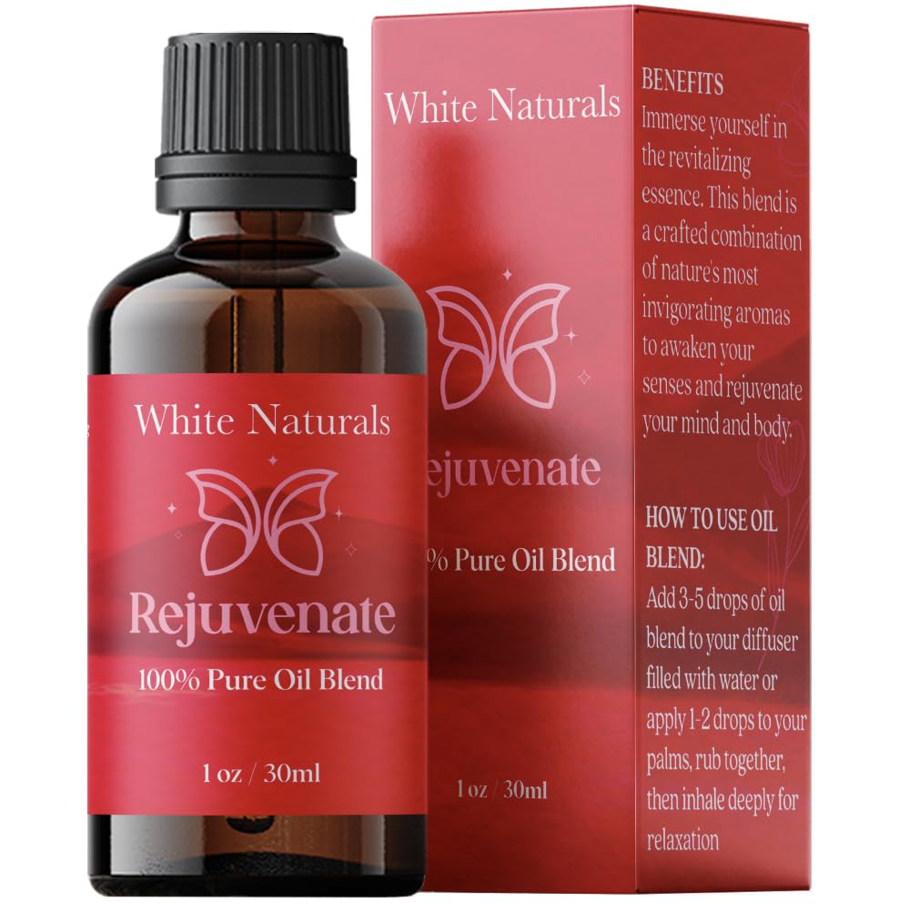 White Naturals bouteille ambrée revitalisante prête à diffuser pour énergie