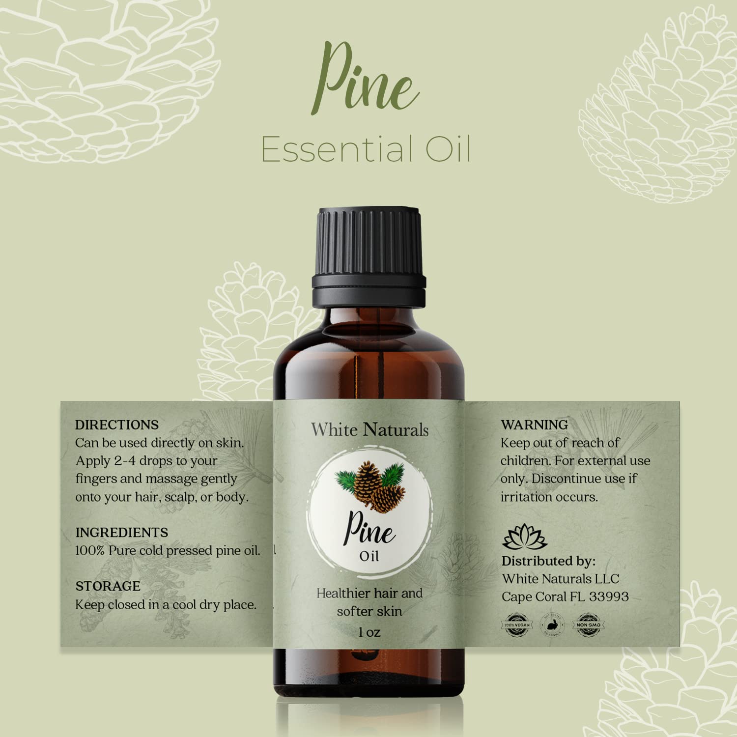 White Naturals ensemble pin 1 oz: cadeau réfléchi et prêt à offrir.
