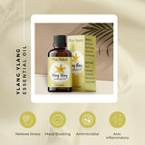 White Naturals huile essentielle Ylang-Ylang, diffuseur aromathérapie pour diffusion facile