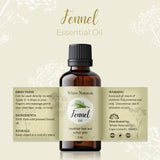White Naturals huile fenouil pure et végan sans additifs.