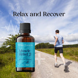 White Naturals Muscle Relief application massage apaiser les muscles.