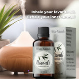 White Naturals Organic Niaouli, soin cheveux pour brillance et vitalité.