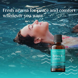 White Naturals Relax & Calm, huile de massage—détente corporelle et douceur.